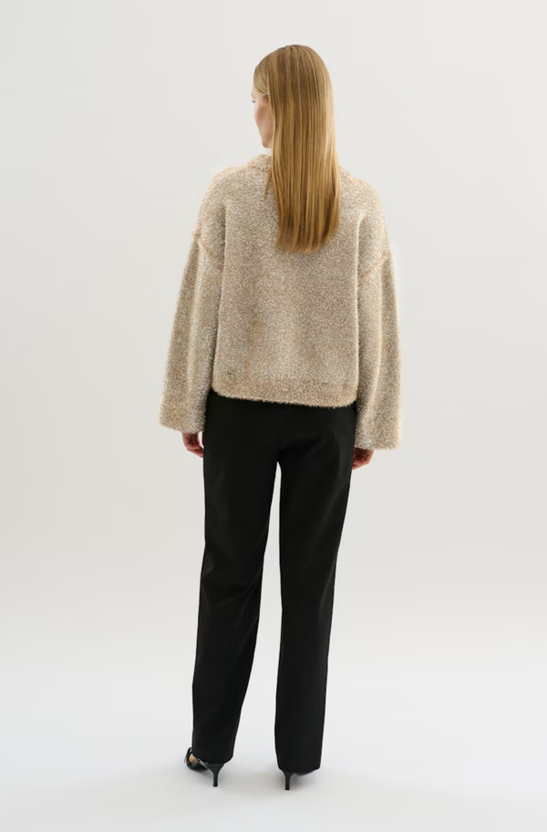 Saba Lurex Knit Taupe