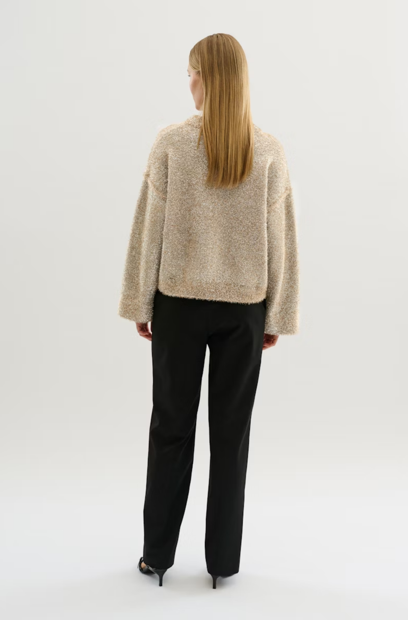Saba Lurex Knit Taupe