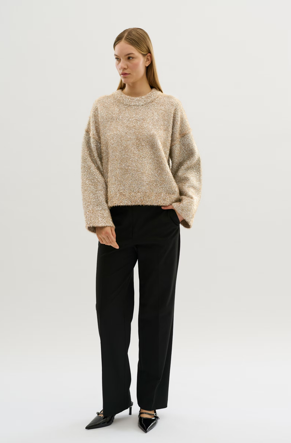 Saba Lurex Knit Taupe
