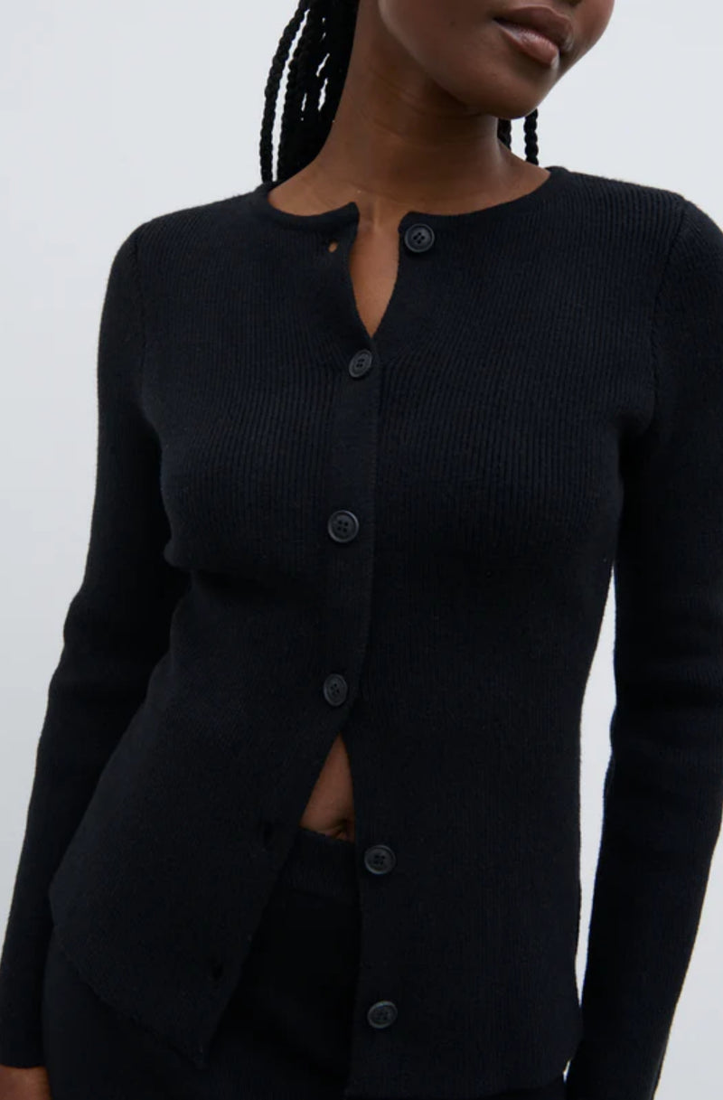 Shyla Structure Cardigan Black