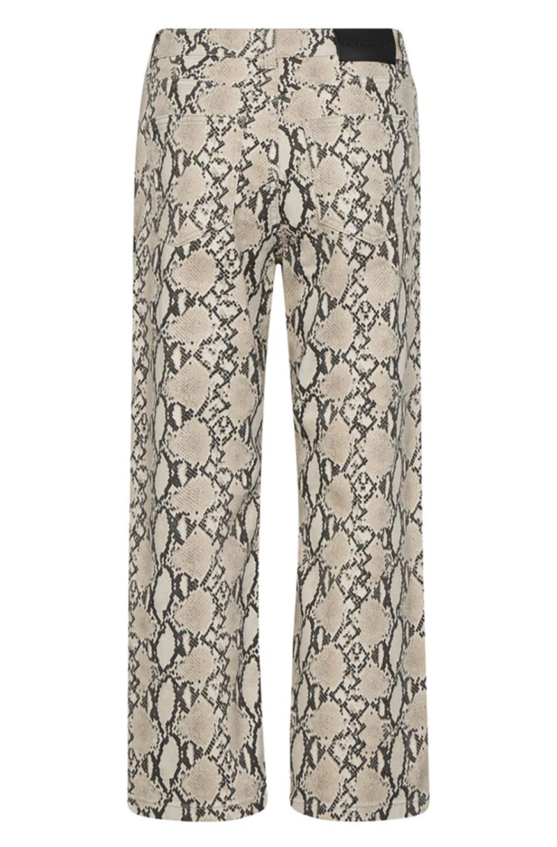 Snake Crop Denim