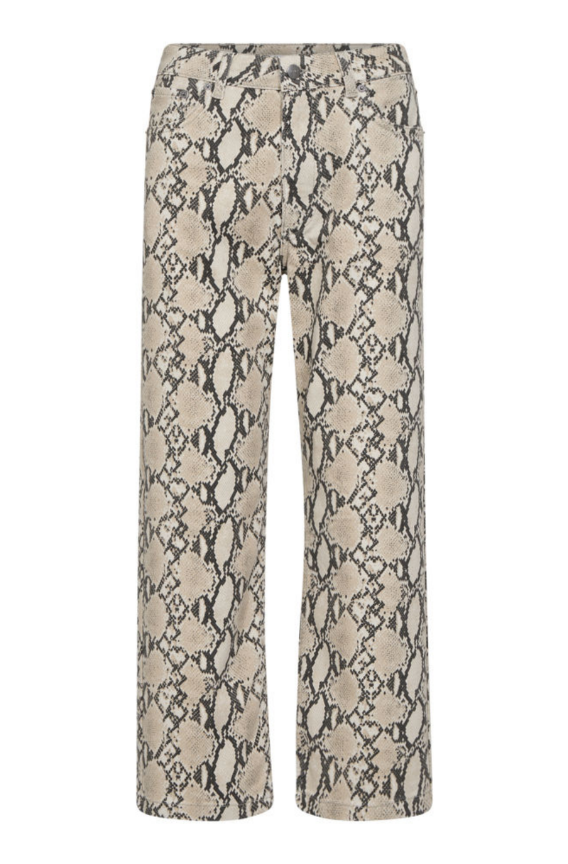 Snake Crop Denim