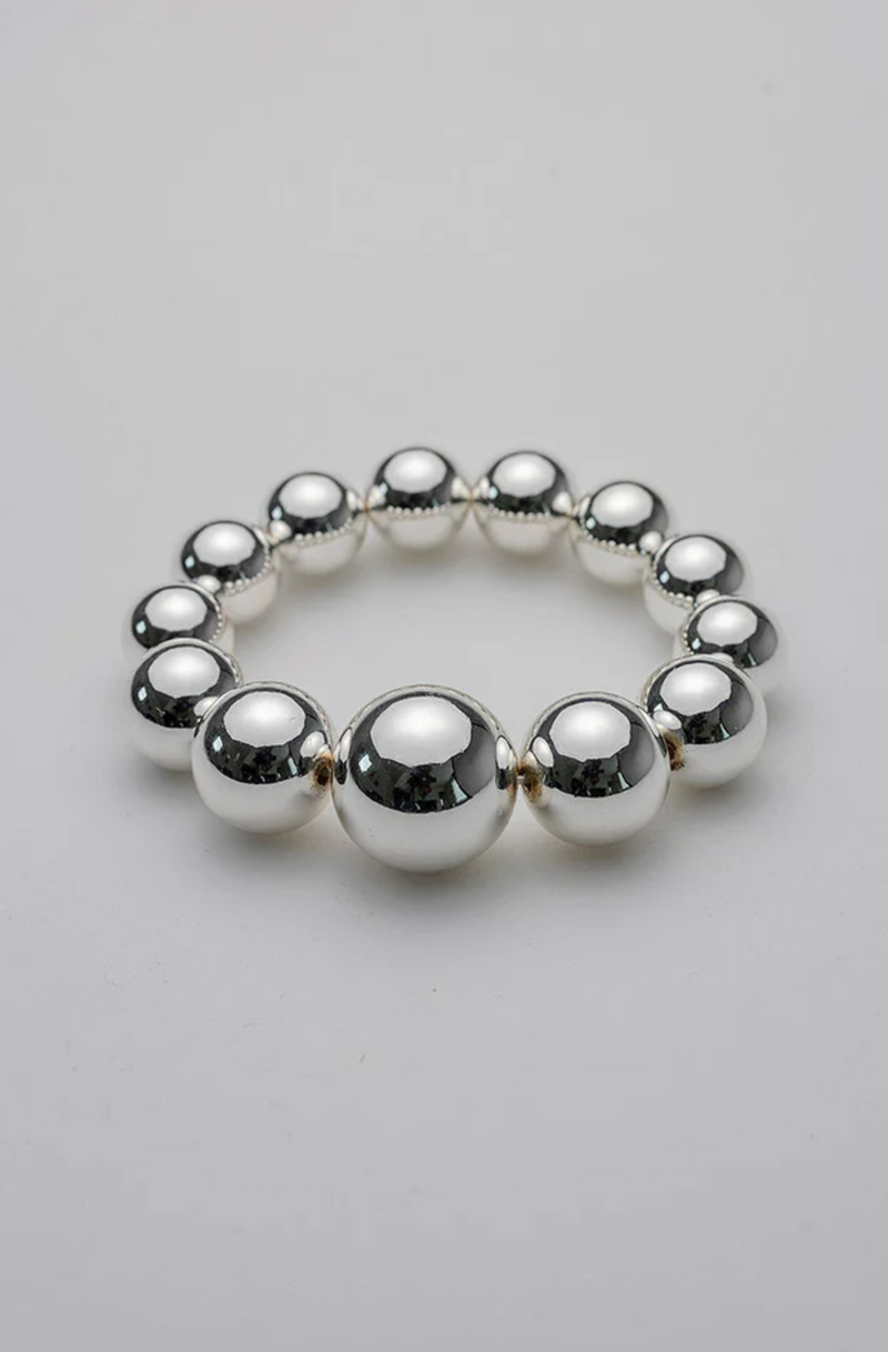 Big Bead bracelet silver