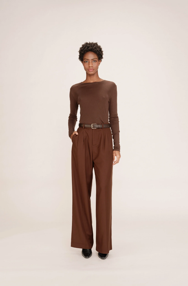Toni Sheer Top Brown