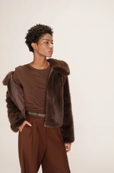 Toni Sheer Top Brown