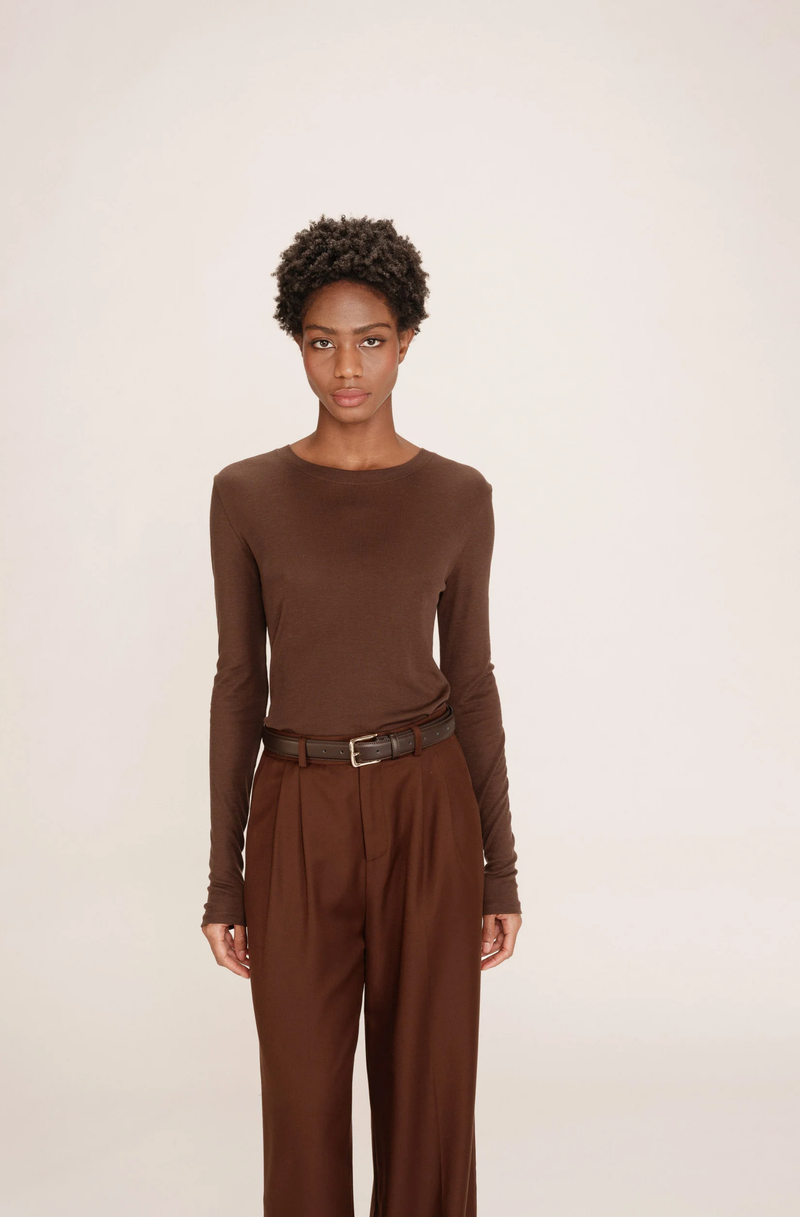 Toni Sheer Top Brown