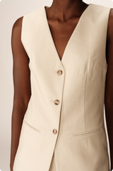 Paz Waistcoat Beige