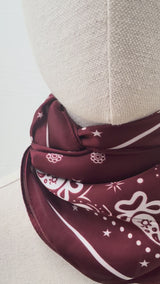 Alta Bandana Scarf  Burnt Red