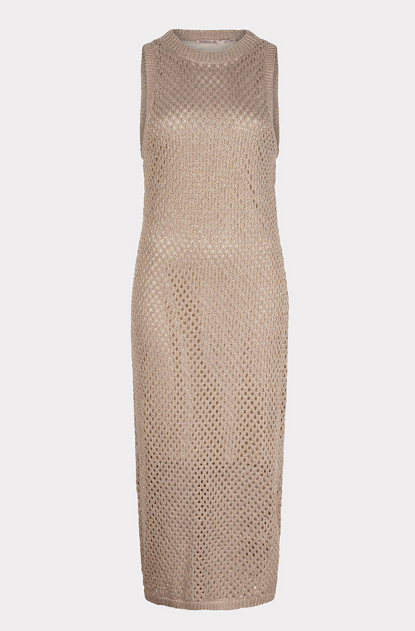 Papaya Beige Knit Dress