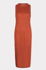 Papaya Rust Knit Dress