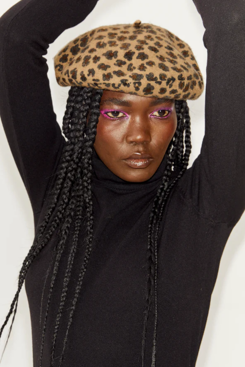 Leopard Beret
