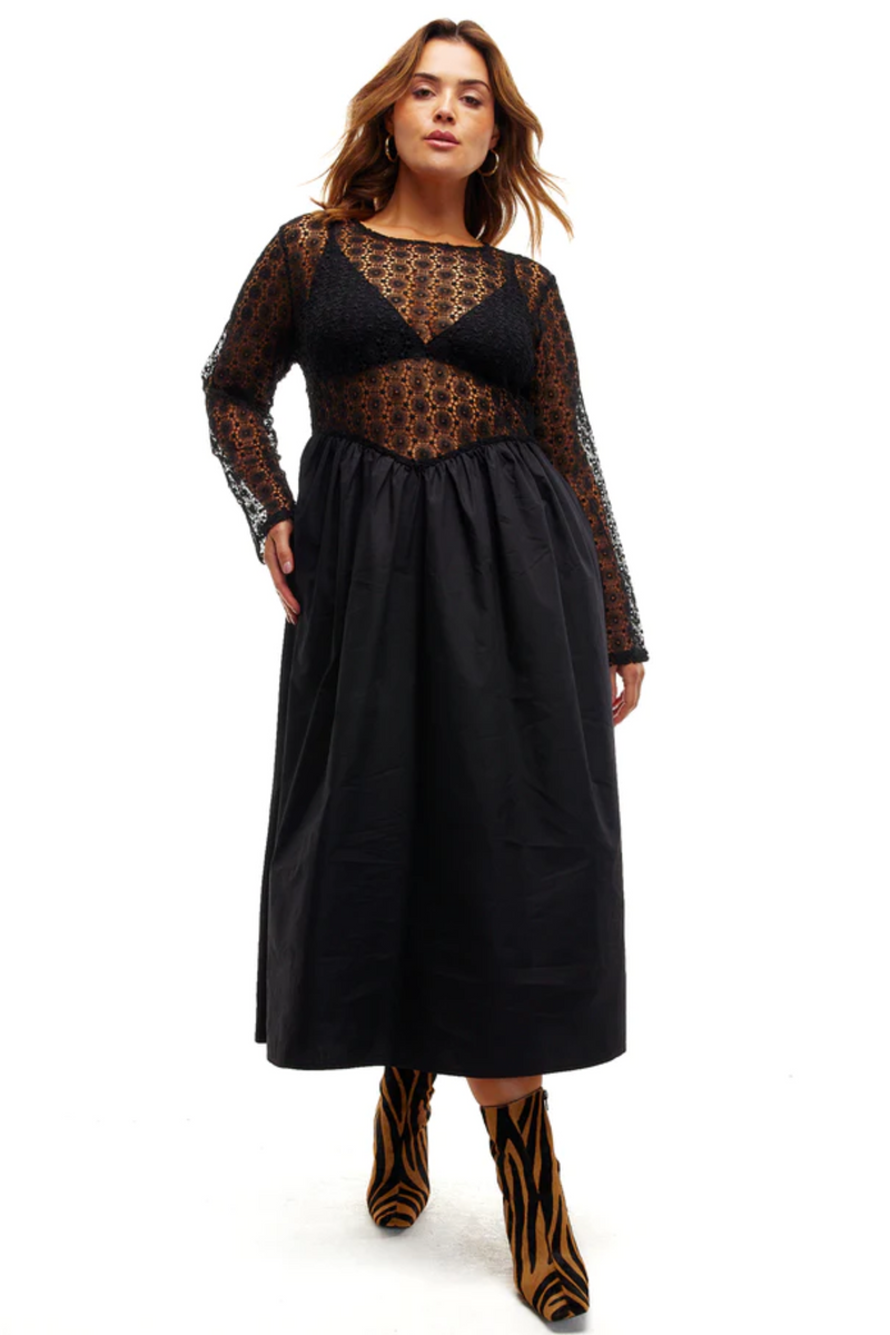 Black Lace Victoria Dress
