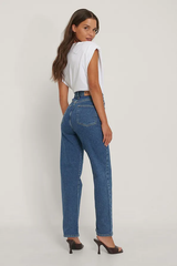 Straight High Waist Jeans Denim